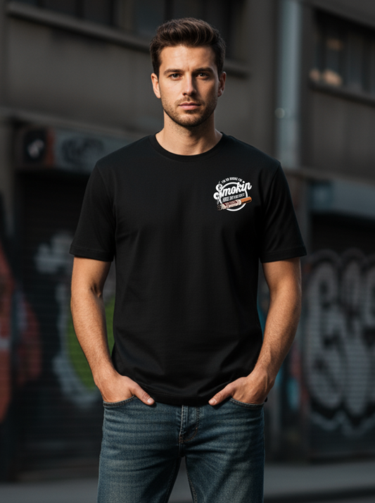 “I’m So Broke I’m Smokin’ Horse Sh*t N Bus Tickets” Tee Black