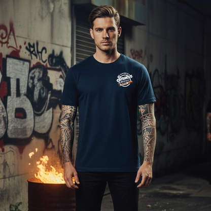 “I’m So Broke I’m Smokin’ Horse Sh*t N Bus Tickets” Tee Blue