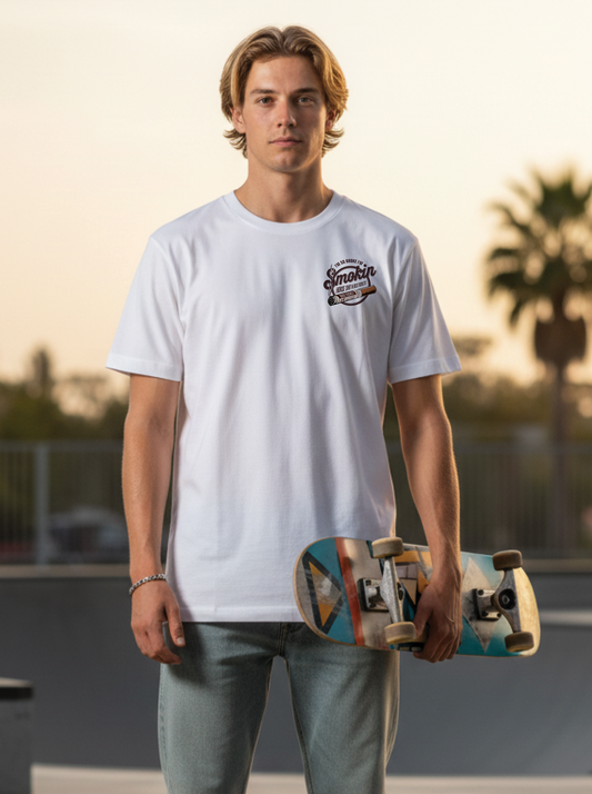 “I’m So Broke I’m Smokin’ Horse Sh*t N Bus Tickets” Tee White