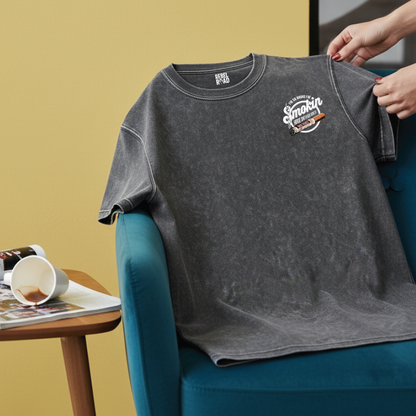 “I’m So Broke I’m Smokin’ Horse Sh*t N Bus Tickets” Tee Grey