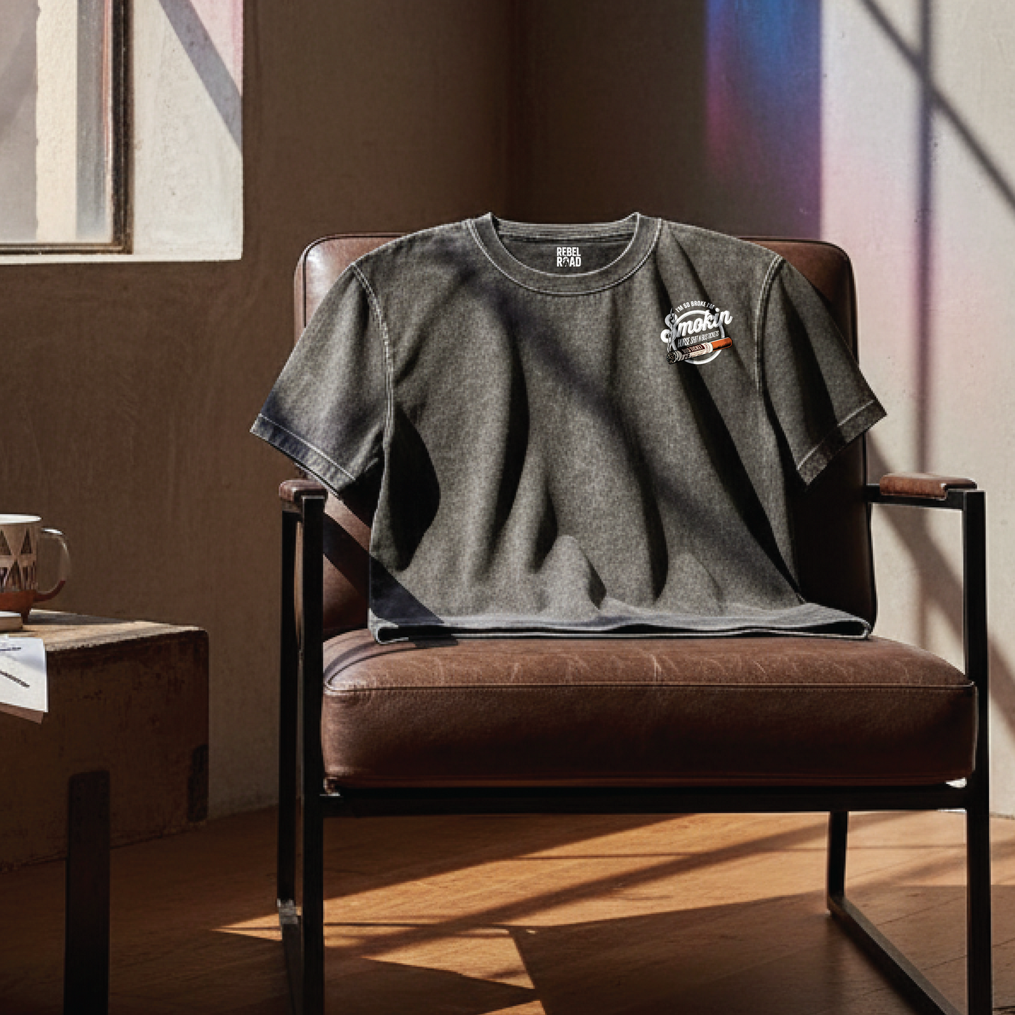 “I’m So Broke I’m Smokin’ Horse Sh*t N Bus Tickets” Tee Grey